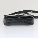 CELINE Shoulder Bag Enamel Navy Auth 68565-5