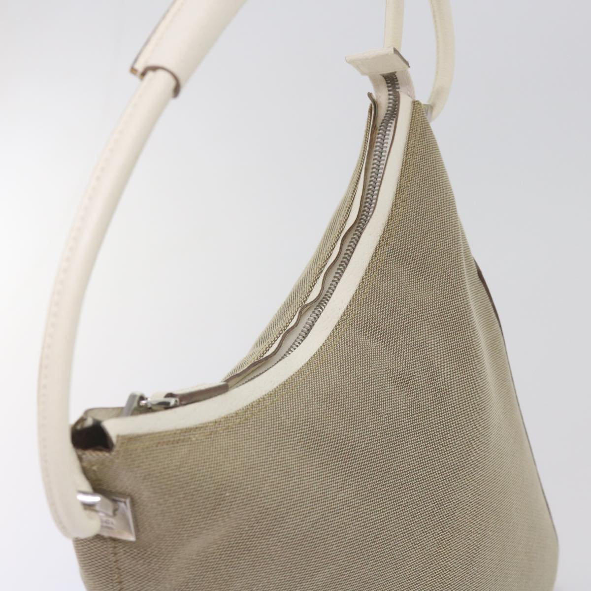 GUCCI Shoulder Bag Canvas Beige 001 3766 Auth 68567