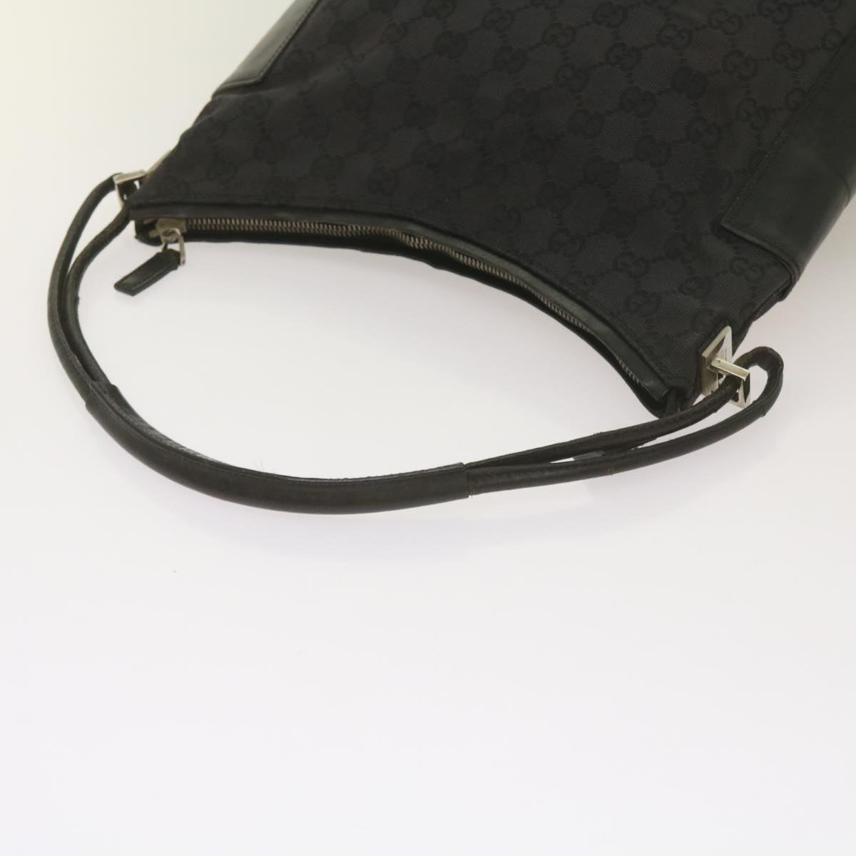 GUCCI GG Canvas Shoulder Bag Black 001 3766 2123 Auth 68595