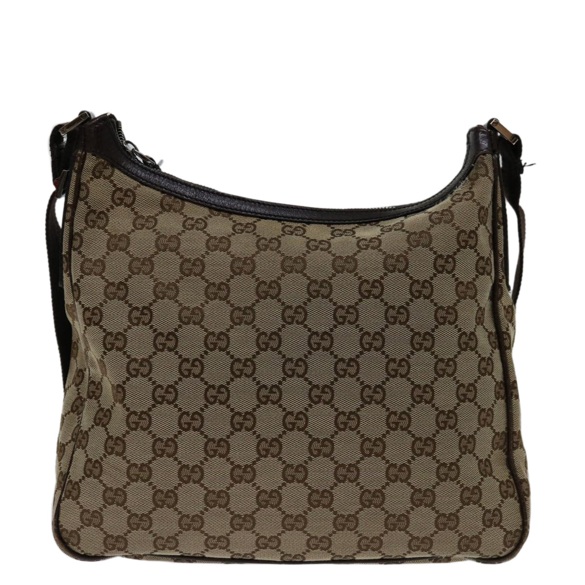 GUCCI GG Canvas Shoulder Bag Beige 131211 Auth 68599 - 0