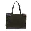 PRADA Tote Bag Nylon Khaki Auth 68627-13