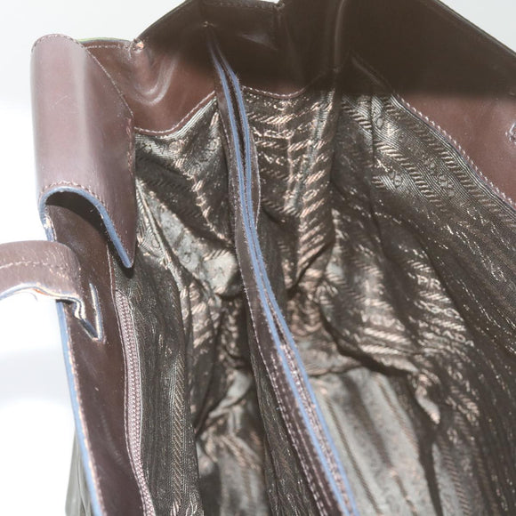 PRADA Tote Bag Nylon Khaki Auth 68627
