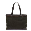 PRADA Tote Bag Nylon Khaki Auth 68627-2