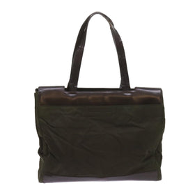 PRADA Tote Bag Nylon Khaki Auth 68627 - 0