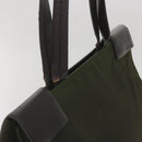 PRADA Tote Bag Nylon Khaki Auth 68627-6