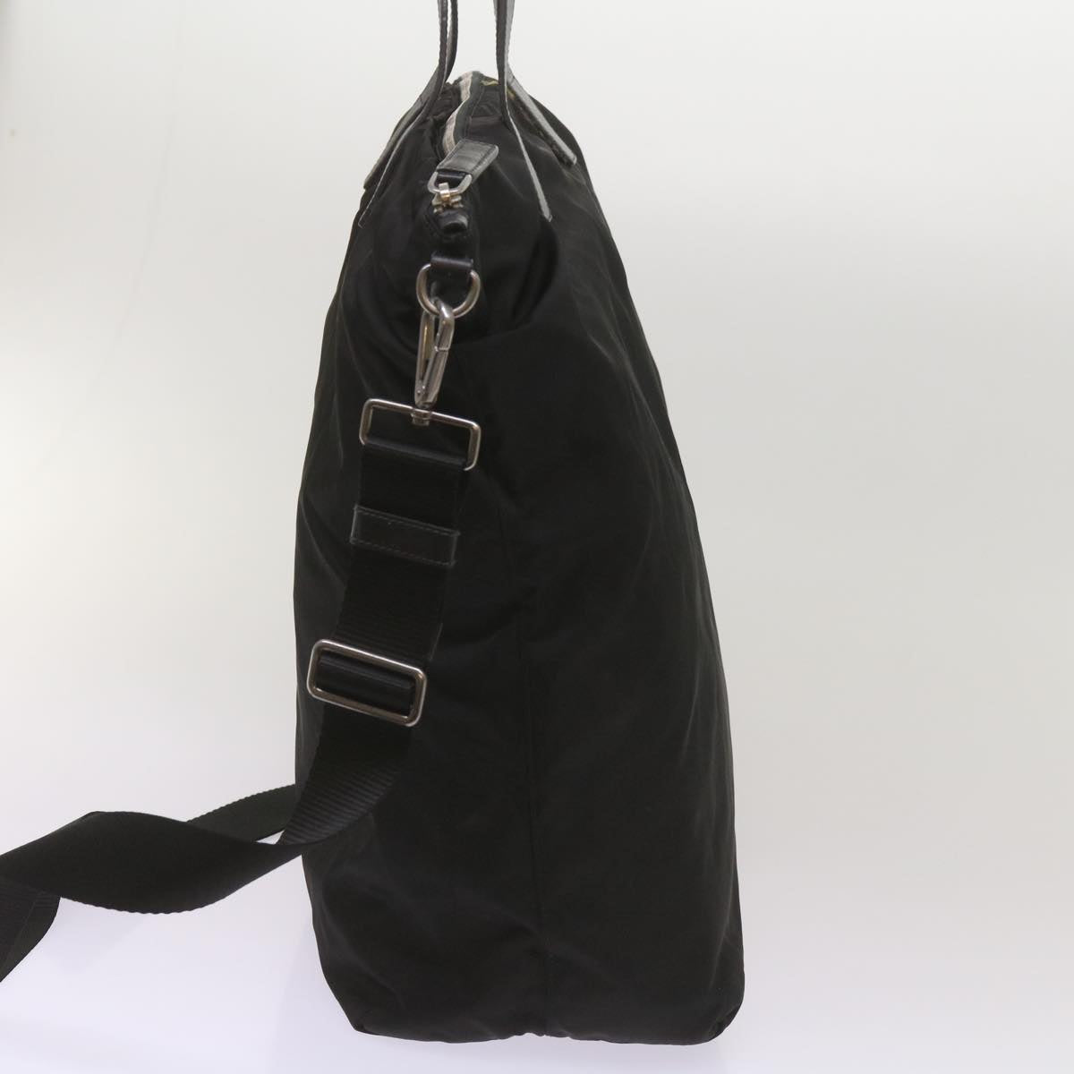 PRADA Hand Bag Nylon 2way Black Auth 68628