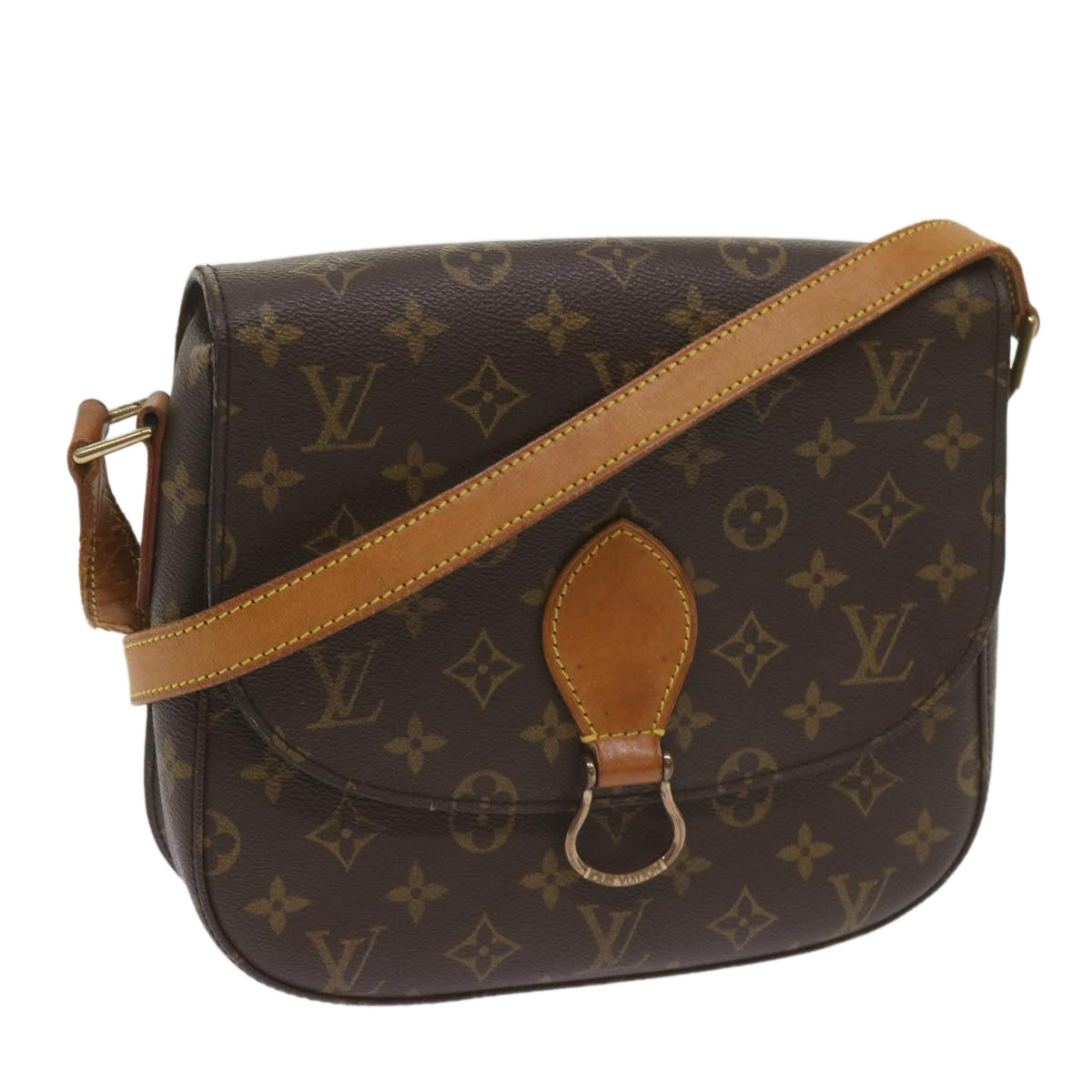 LOUIS VUITTON Monogram Saint Cloud GM Shoulder Bag M51242 LV Auth 68645