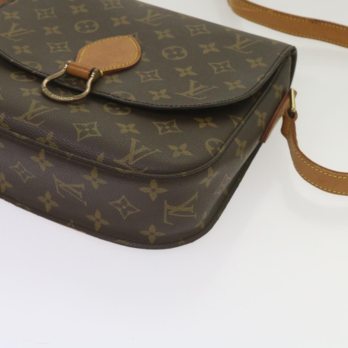 LOUIS VUITTON Monogram Saint Cloud GM Shoulder Bag M51242 LV Auth 68645