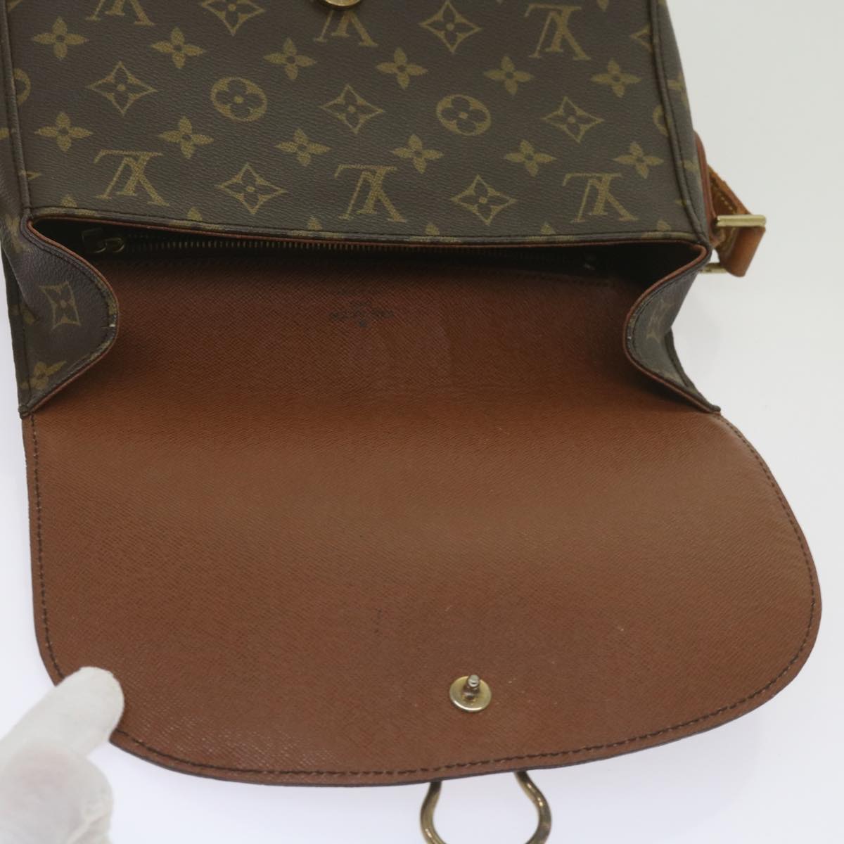 LOUIS VUITTON Monogram Saint Cloud GM Shoulder Bag M51242 LV Auth 68645