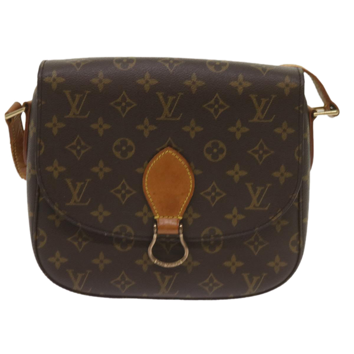 LOUIS VUITTON Monogram Saint Cloud GM Shoulder Bag M51242 LV Auth 68645