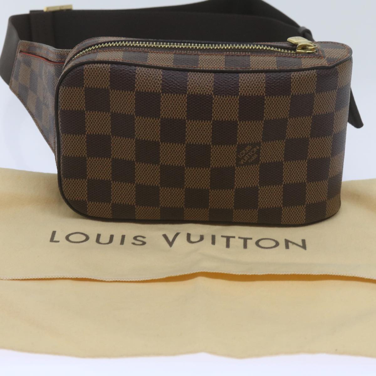 LOUIS VUITTON Damier Ebene Geronimos Shoulder Bag N51994 LV Auth 68656A