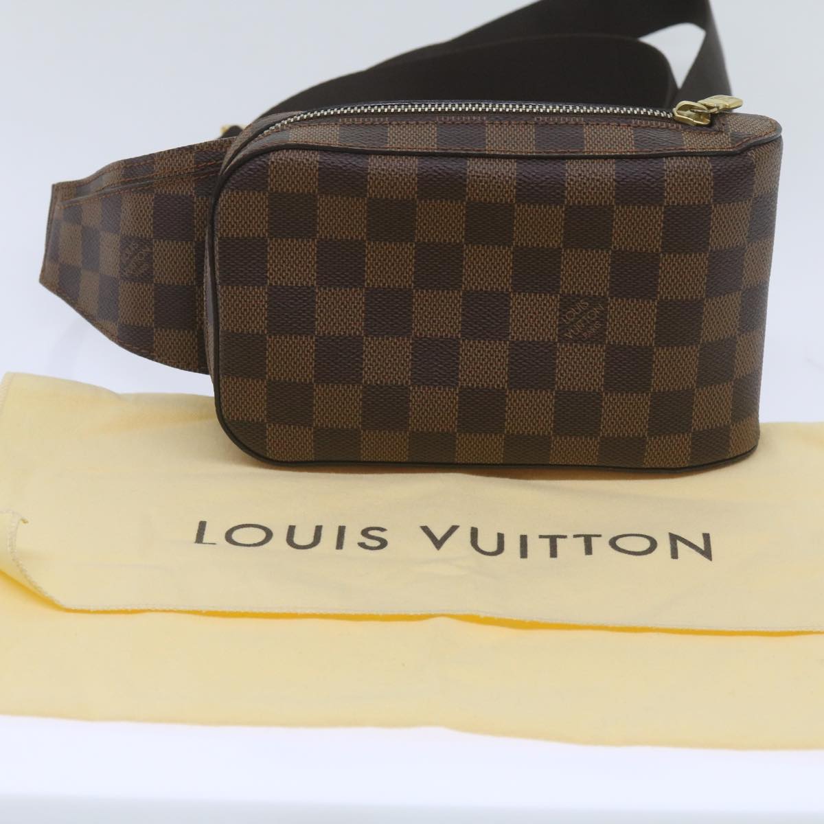 LOUIS VUITTON Damier Ebene Geronimos Shoulder Bag N51994 LV Auth 68657A