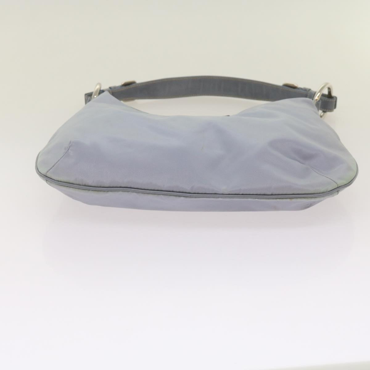 PRADA Shoulder Bag Nylon Light Blue Auth 68673