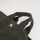 HERMES Her Line PM Tote Bag Canvas Gray Auth 68679-9