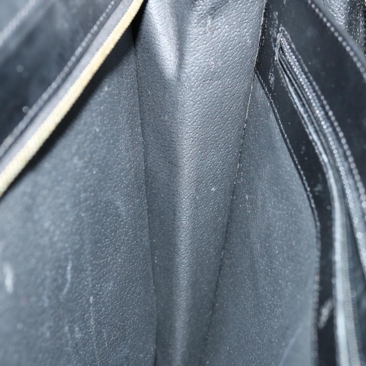 CELINE Macadam Canvas Tote Bag PVC Leather Black Auth 68685
