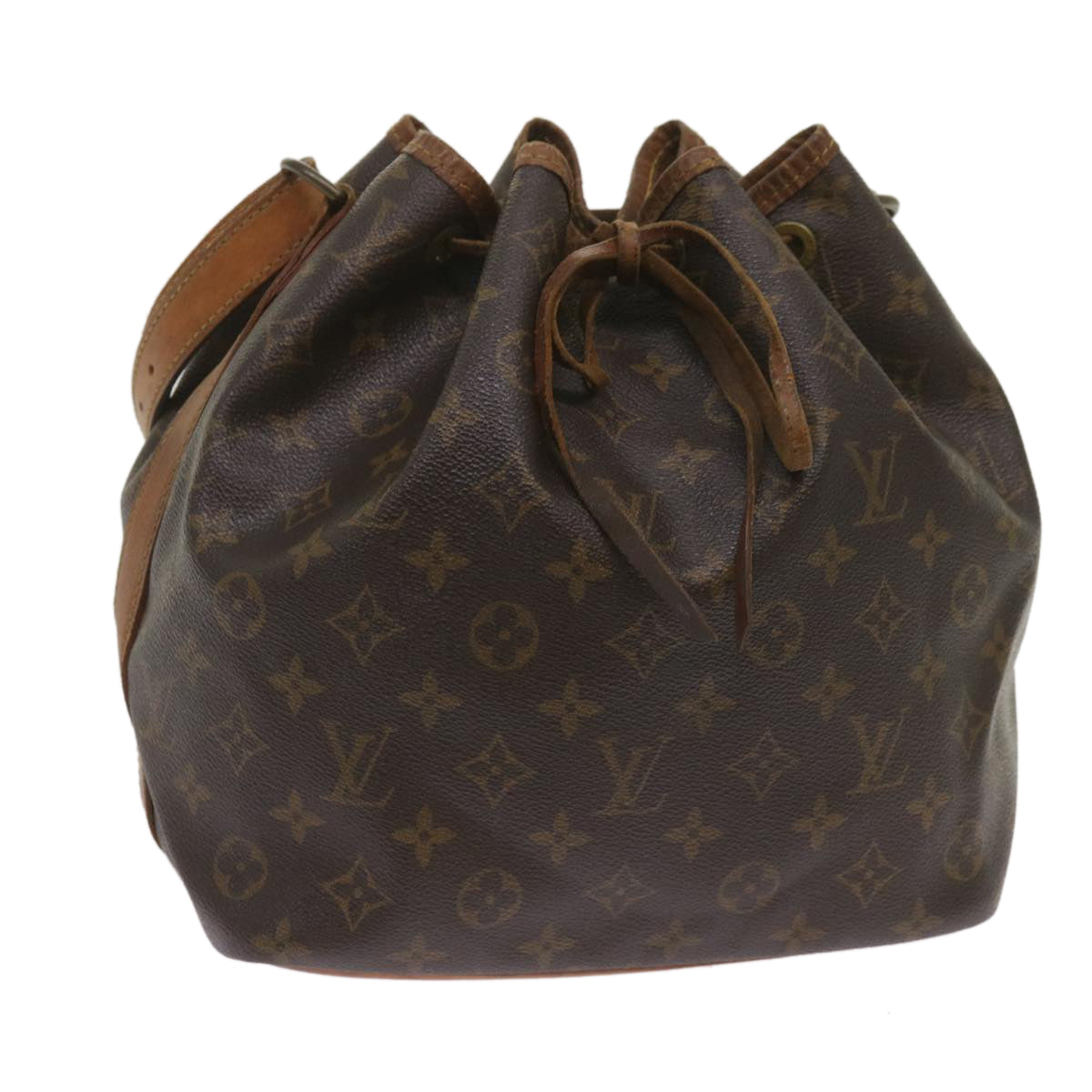 LOUIS VUITTON Monogram Petit Noe Shoulder Bag M42226 LV Auth 68687