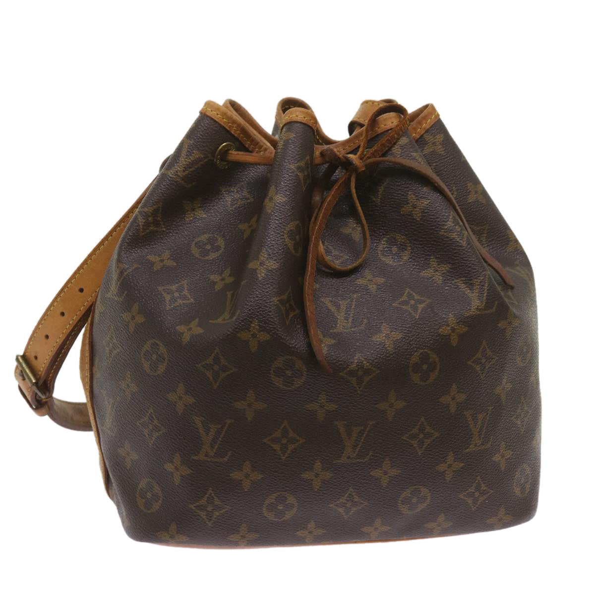 LOUIS VUITTON Monogram Petit Noe Shoulder Bag M42226 LV Auth 68688