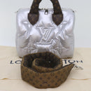 LOUIS VUITTON Linylon Speedy Bandouliere 25 Bag 2way Silver M20973 Auth 68692S-12