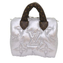 LOUIS VUITTON Linylon Speedy Bandouliere 25 Bag 2way Silver M20973 Auth 68692S-2