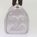LOUIS VUITTON Linylon Speedy Bandouliere 25 Bag 2way Silver M20973 Auth 68692S-4