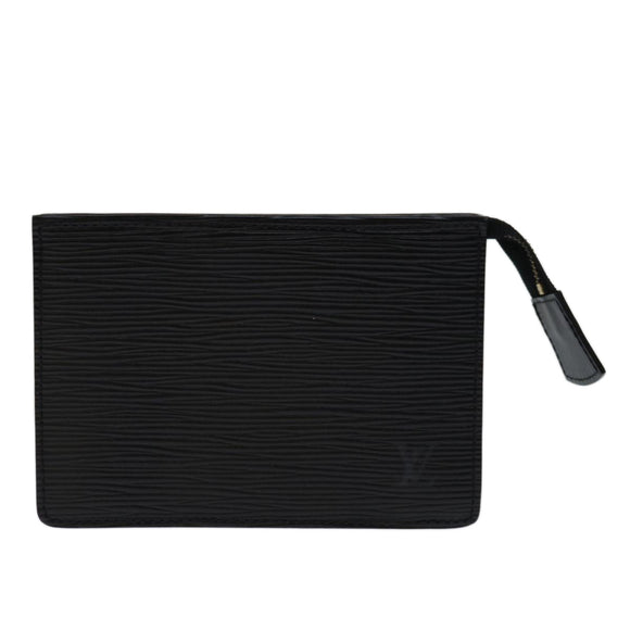 LOUIS VUITTON Epi Trousse Poche Toilette 15 Pouch Black LV Auth 68707