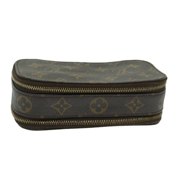LOUIS VUITTON Monogram Trousse Brush PM Cosmetic Pouch M47510 LV Auth 68712