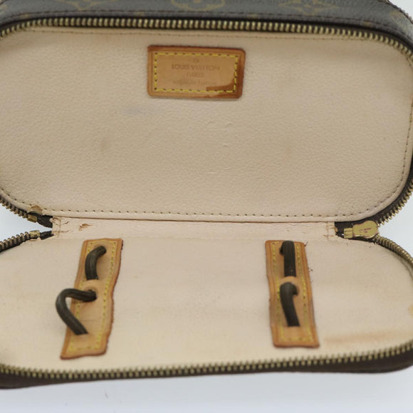 LOUIS VUITTON Monogram Trousse Brush PM Cosmetic Pouch M47510 LV Auth 68712