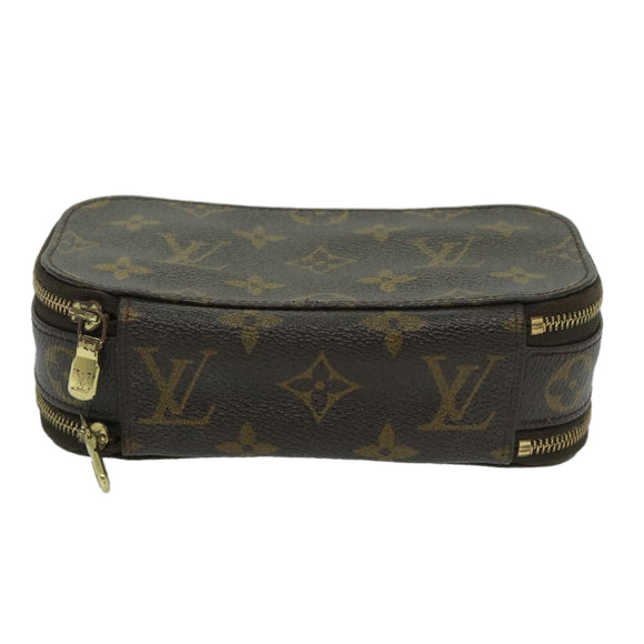 LOUIS VUITTON Monogram Trousse Brush PM Cosmetic Pouch M47510 LV Auth 68712