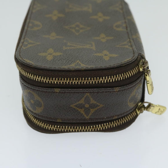 LOUIS VUITTON Monogram Trousse Brush PM Cosmetic Pouch M47510 LV Auth 68712