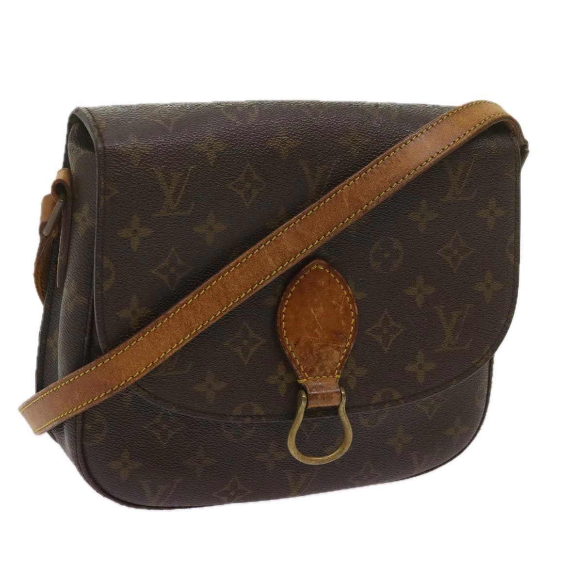 LOUIS VUITTON Monogram Saint Cloud GM Shoulder Bag M51242 LV Auth 68719