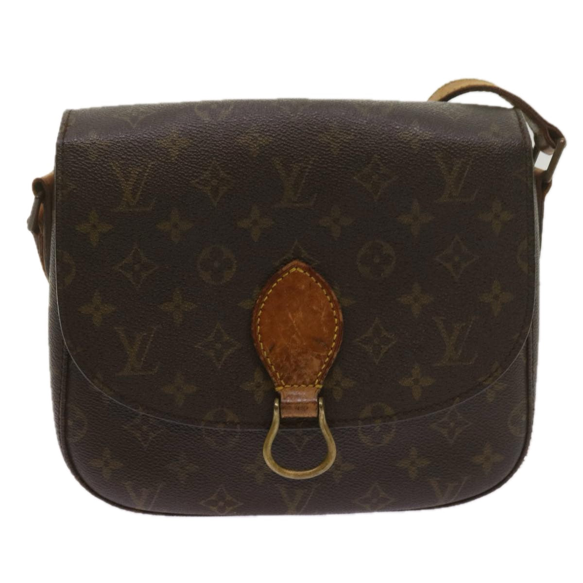 LOUIS VUITTON Monogram Saint Cloud GM Shoulder Bag M51242 LV Auth 68719