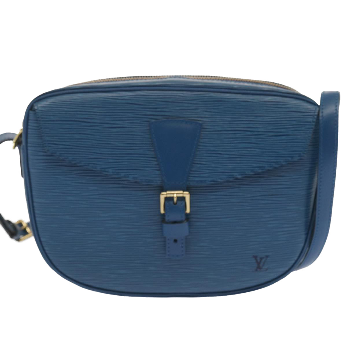 LOUIS VUITTON Epi June Feuille Shoulder Bag Blue M52155 LV Auth 68720