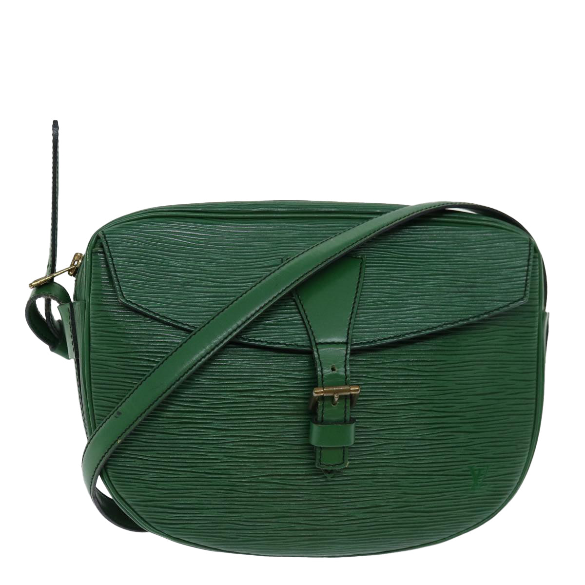 LOUIS VUITTON Epi Jeune Fille MM Shoulder Bag Green M52154 LV Auth 68722