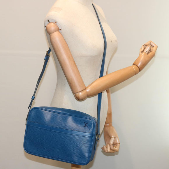 LOUIS VUITTON Epi Trocadero 27 Shoulder Bag Blue M52315 LV Auth 68724V