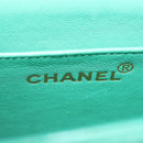CHANEL Hand Bag Suede Green CC Auth 68731SAV-17