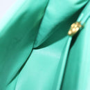 CHANEL Hand Bag Suede Green CC Auth 68731SAV-18