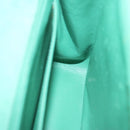 CHANEL Hand Bag Suede Green CC Auth 68731SAV-19