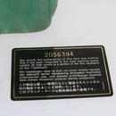 CHANEL Hand Bag Suede Green CC Auth 68731SAV-23