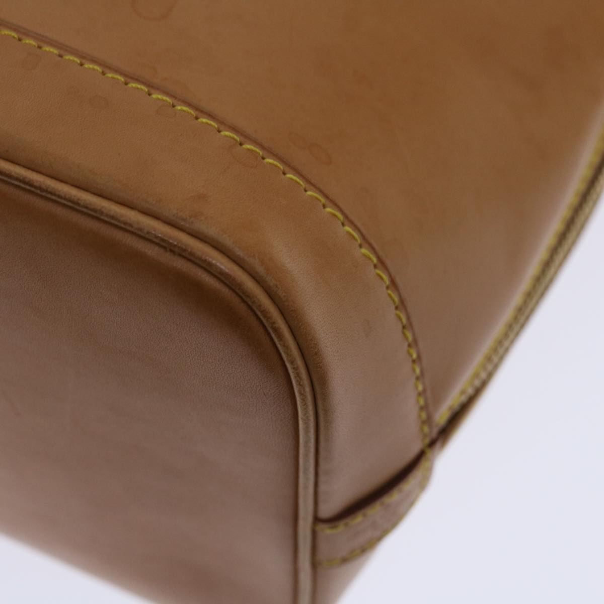 LOUIS VUITTON Nomad leather Alma Hand Bag Beige M85000 LV Auth 68744