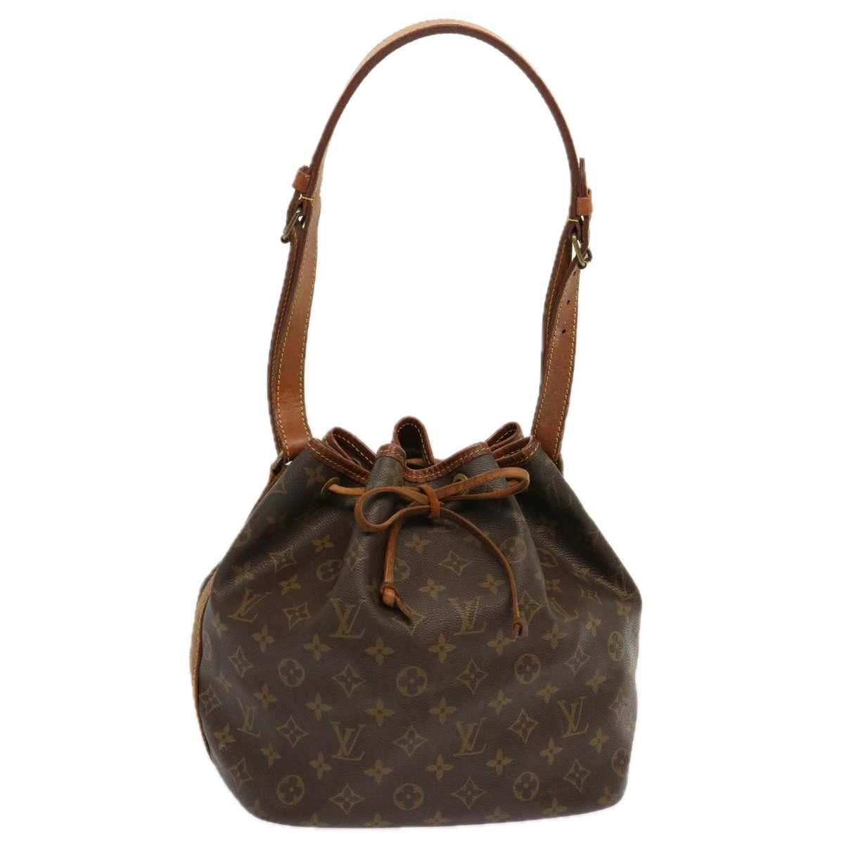 LOUIS VUITTON Monogram Petit Noe Shoulder Bag M42226 LV Auth 68753