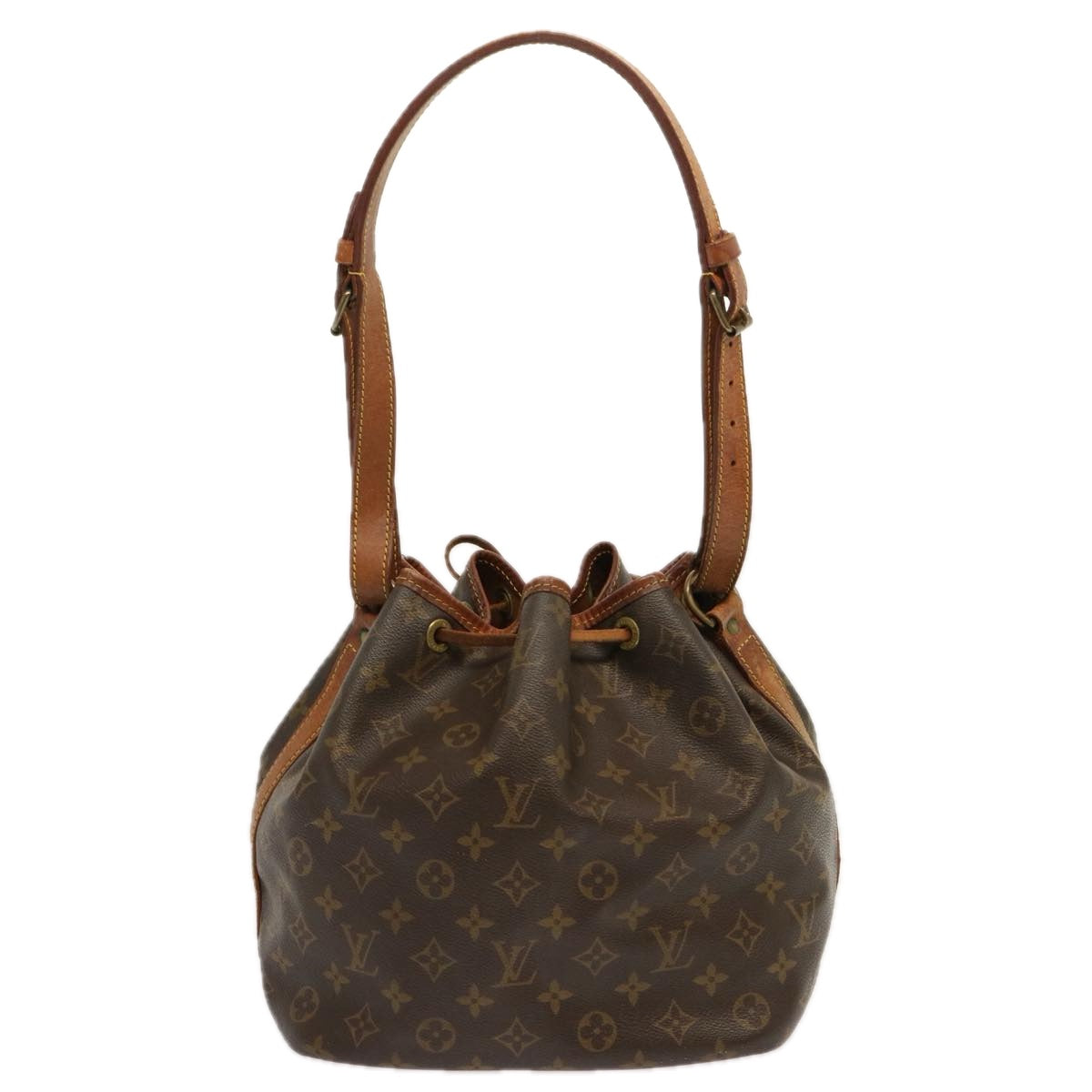 LOUIS VUITTON Monogram Petit Noe Shoulder Bag M42226 LV Auth 68753