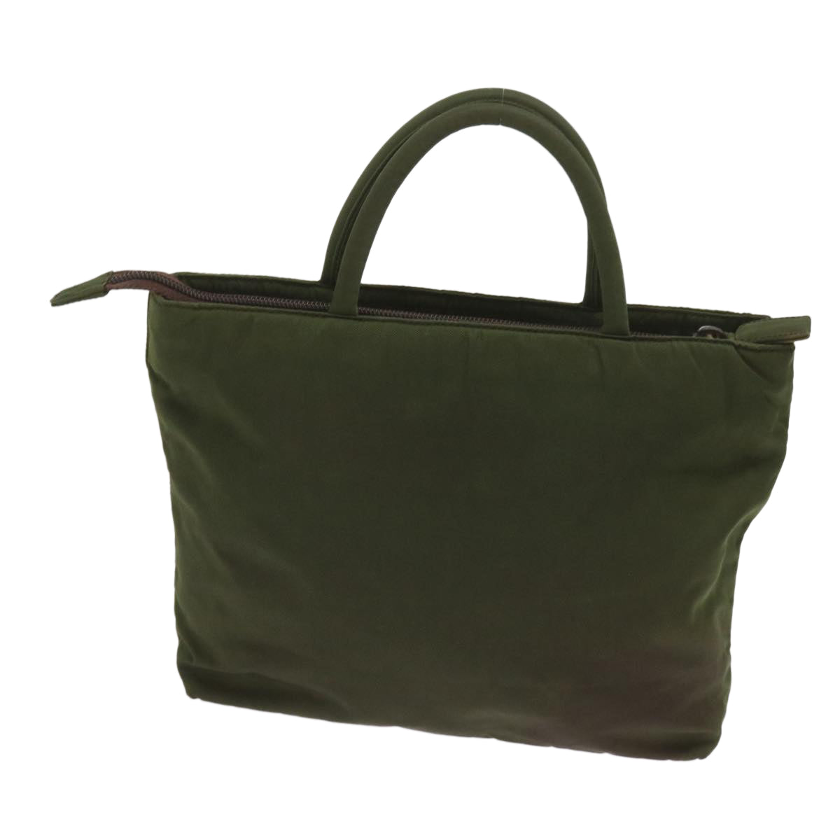 PRADA Hand Bag Nylon Khaki Auth 68783 - 0