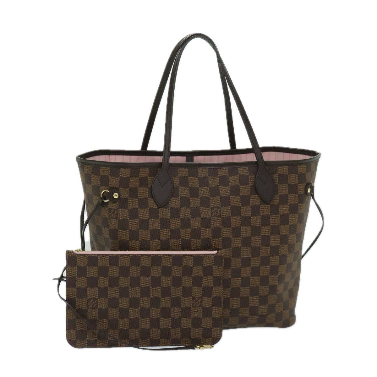 LOUIS VUITTON Damier Ebene Neverfull MM Tote Bag N51105 LV Auth 68787SA