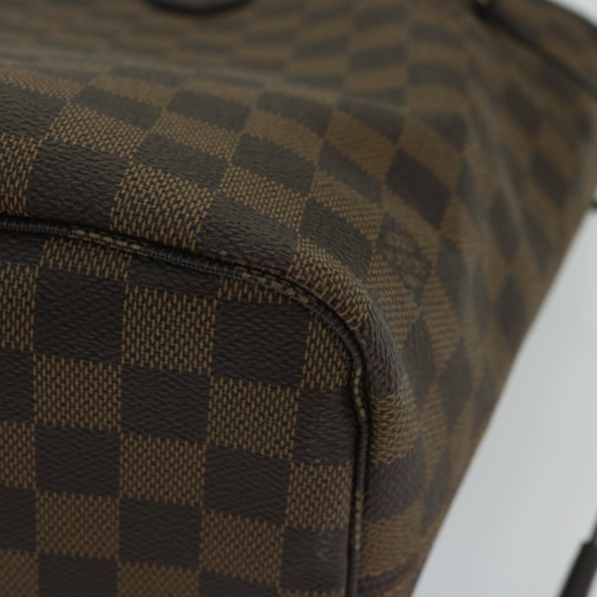 LOUIS VUITTON Damier Ebene Neverfull MM Tote Bag N51105 LV Auth 68787SA