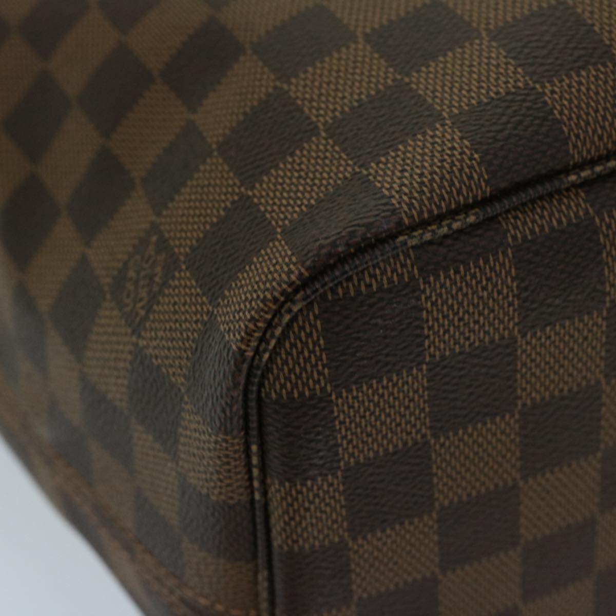 LOUIS VUITTON Damier Ebene Neverfull MM Tote Bag N51105 LV Auth 68787SA