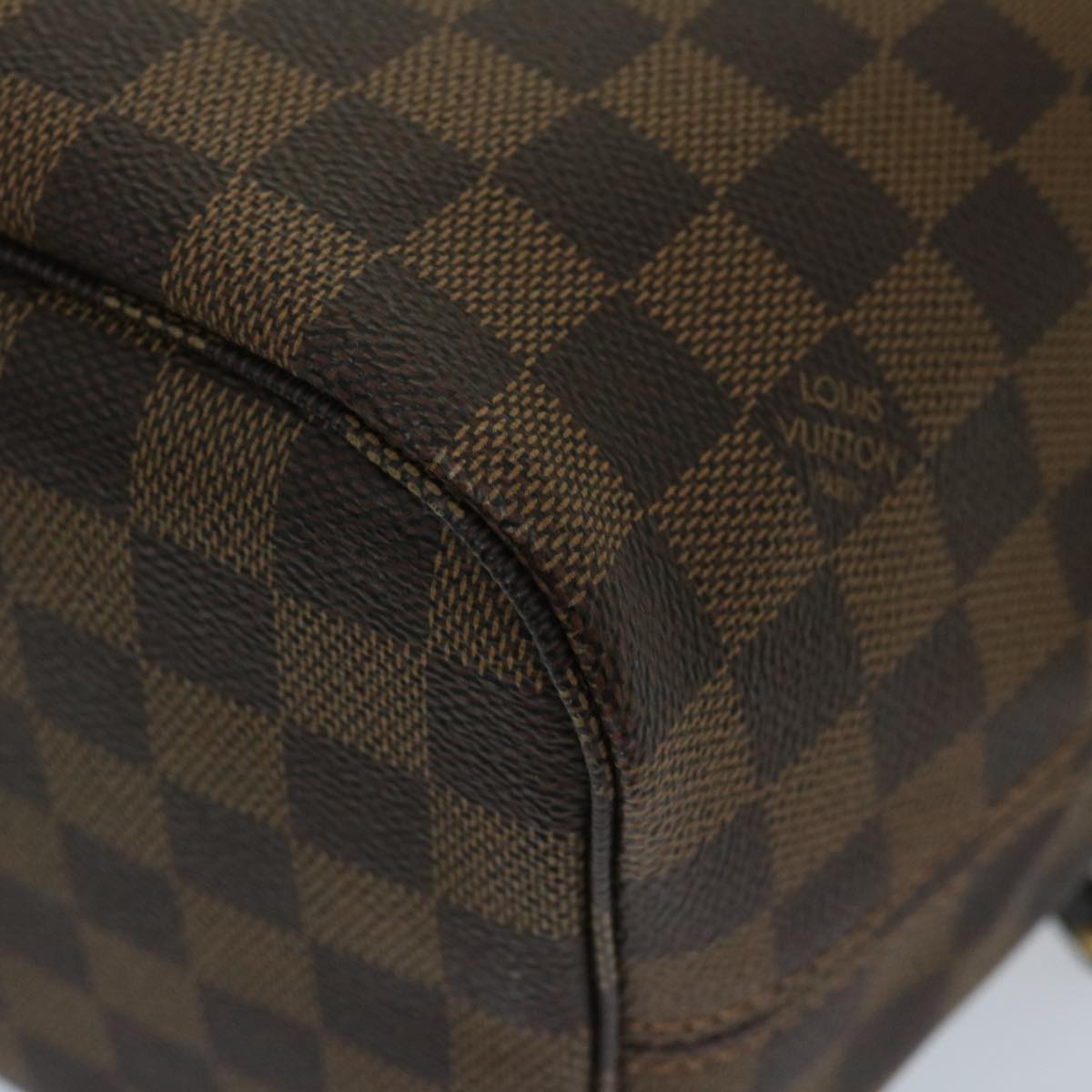 LOUIS VUITTON Damier Ebene Neverfull MM Tote Bag N51105 LV Auth 68787SA