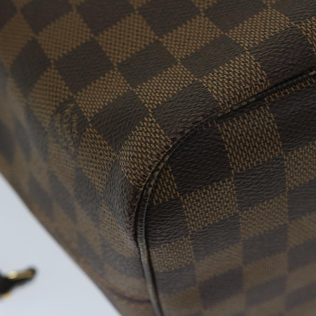 LOUIS VUITTON Damier Ebene Neverfull MM Tote Bag N51105 LV Auth 68787SA