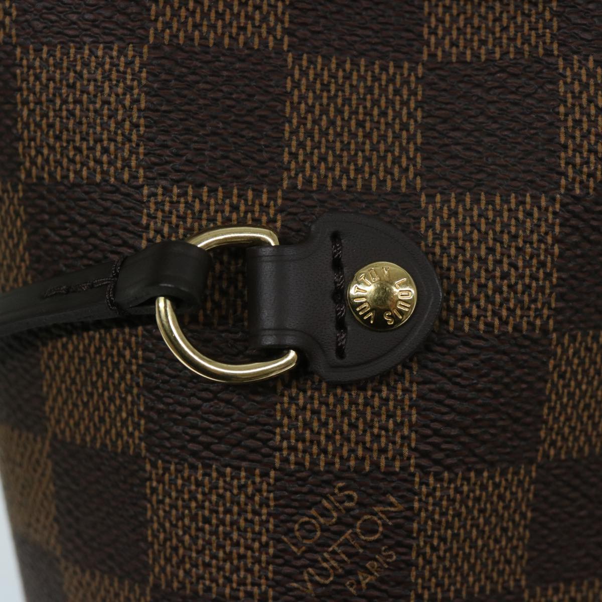 LOUIS VUITTON Damier Ebene Neverfull MM Tote Bag N51105 LV Auth 68787SA