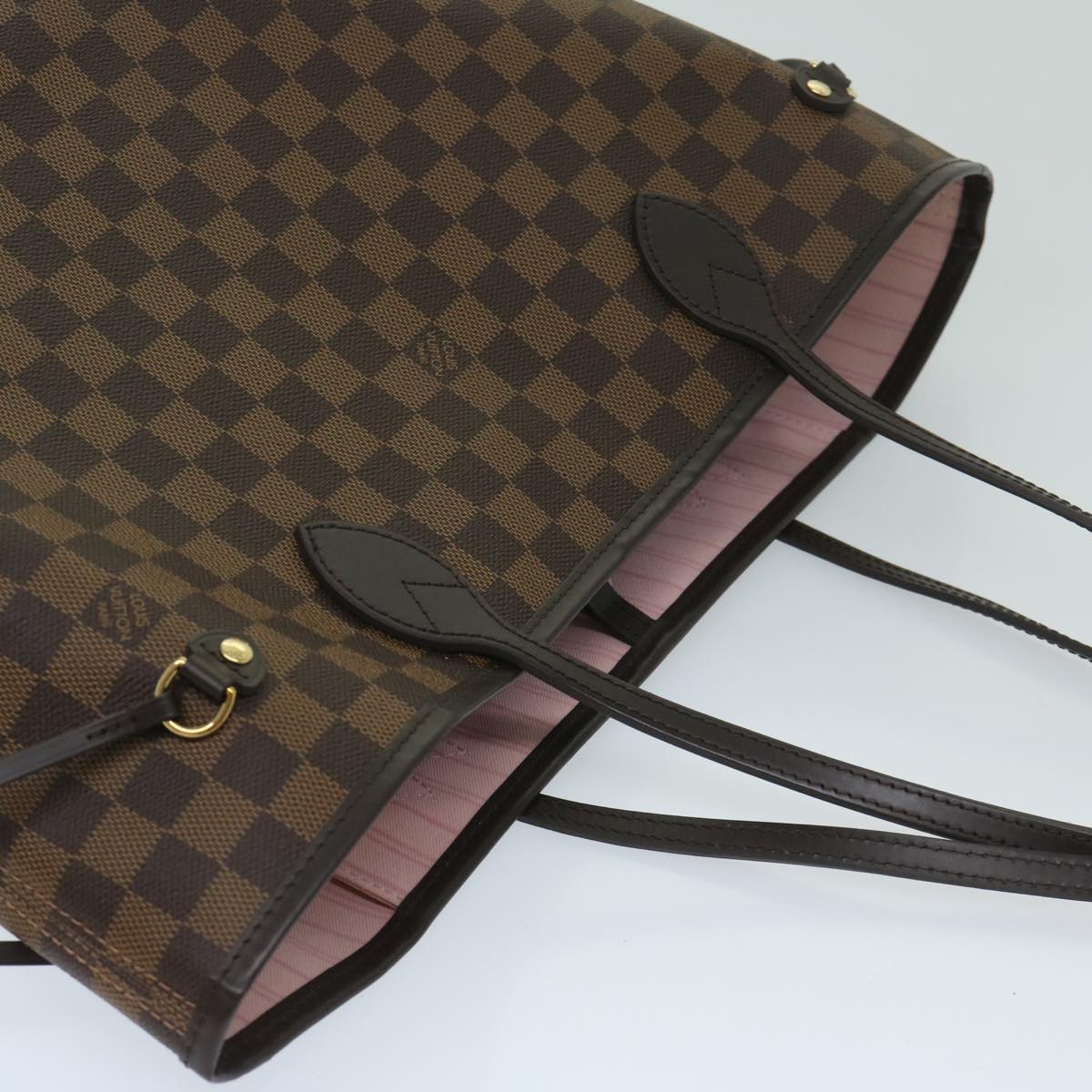 LOUIS VUITTON Damier Ebene Neverfull MM Tote Bag N51105 LV Auth 68787SA