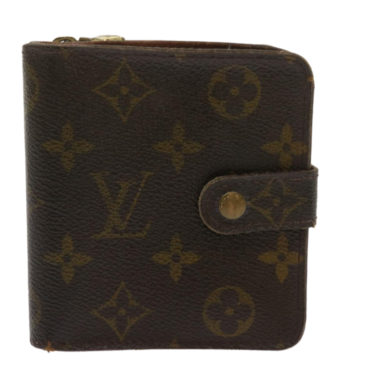 LOUIS VUITTON Monogram Compact Zip Wallet M61667 LV Auth 68788 - 0